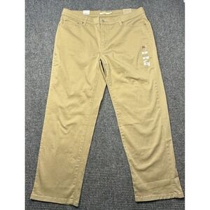 Levis Boyfriend Jeans Womens 20W Beige High Rise Slim Plus Stretch Denim 38x27